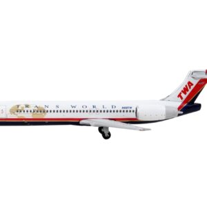 Boeing 717-200 Commercial Aircraft “Trans World Airlines” White with Red Stripes 1/400 Diecast Model Airplane by GeminiJets