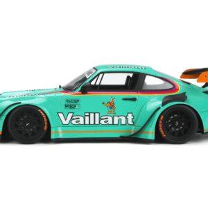 2022 RWB Bodykit “Vaillant” Light Green with Graphics 1/18 Model Car by GT Spirit