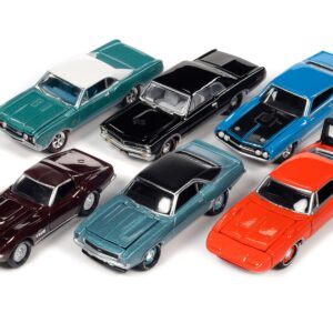 “Muscle Cars USA” 2022 Set A of 6 pieces Release 3 1/64 Diecast Model Cars by Johnny Lightning