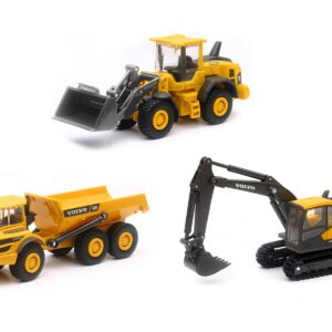 “Volvo Construction Vehicles” Set of 3 pieces Diecast Models by New Ray