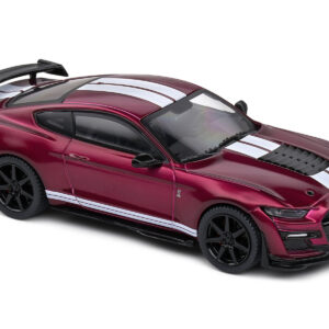 Shelby Mustang GT500 Fast Track Candy Purple with White Stripes 1/43 Diecast Model Car by Solido