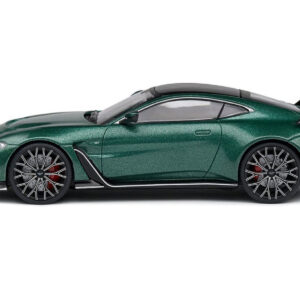 Aston Martin V12 Vantage Racing Green Metallic with Black Top 1/43 Diecast Model Car by Solido