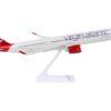 Airbus A350-1000 Commercial Aircraft “Virgin Atlantic” (G-VLUX) White with Red Tail (Snap-Fit) 1/250 Plastic Model by Skymarks