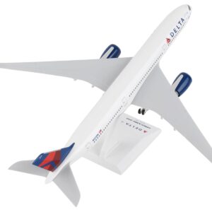 Airbus A350-900 Commercial Aircraft with Landing Gear “Delta Air Lines” (N502DN) White with Red and Blue Tail (Snap-Fit) 1/200 Plastic Model by Skymarks