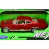 1965 Chevrolet Impala SS 396 Red Metallic “NEX Models” 1/24 Diecast Model Car by Welly