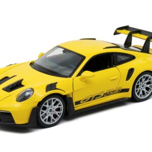 Porsche 911 GT3 RS (992) Yellow “NEX Models” Series 1/24 Diecast Model Car by Welly