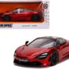 McLaren 720S RHD (Right Hand Drive) Candy Red with Black Top “Hyper-Spec” Series 1/24 Diecast Model Car by Jada