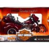 2021 Harley Davidson CVO Tri Glide Motorcycle Dark Red Metallic “H-D Custom” 1/12 Diecast Model Car by Maisto