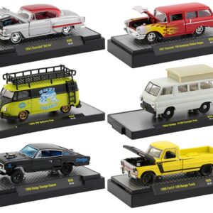 “Auto Shows” 6 piece Set Release 59 IN DISPLAY CASES 1/64 Diecast Model Cars by M2 Machines