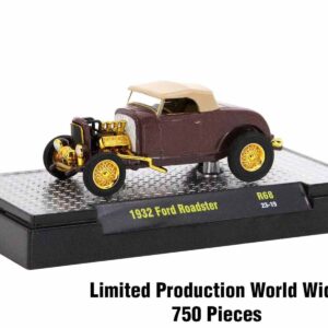 “Auto Meets” Set of 6 Cars IN DISPLAY CASES Release 68 Limited Edition 1/64 Diecast Model Cars by M2 Machines