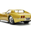 1969 Chevrolet Corvette Stingray ZL-1 Gold Metallic with Black Stripe “Bigtime Muscle” Series 1/24 Diecast Model Car by Jada