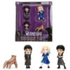 Set of 4 Diecast Figures “Wednesday” (2022-Current) TV Series “Metalfigs” Series Diecast Models by Jada