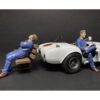 Sitting Mechanics 2 piece Figurine Set for 1/24 Scale Models by American Diorama