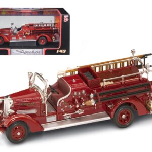 1938 Ahrens Fox VC Fire Engine Red 1/43 Diecast Model by Road Signature