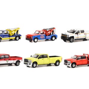 “Dually Drivers” Set of 6 Trucks Series 11 1/64 Diecast Model Cars by Greenlight