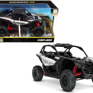 CAN-AM Maverick X3 ATV Hyper Silver and Red 1/18 Diecast Model by New Ray