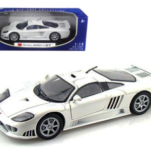 Saleen S7 White 1/18 Diecast Model Car by Motormax