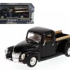 1940 Ford Pickup Truck Black 1/24 Diecast Model Car by Motormax