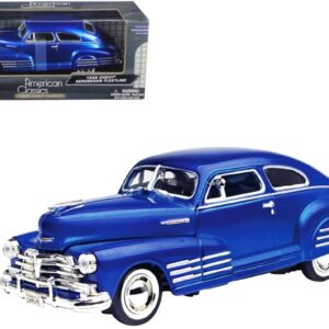 1948 Chevrolet Aerosedan Fleetline Blue 1/24 Diecast Model Car by Motormax