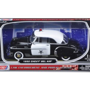 1950 Chevrolet Bel Air Police 1/24 Diecast Model Car by Motormax