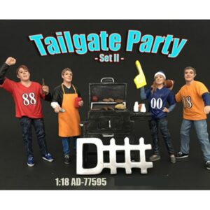 Tailgate Party Set II 4 Piece Figure Set For 1:18 Scale Models by American Diorama