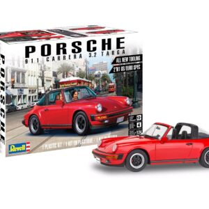 Level 4 Model Kit Porsche 911 Carrera 3.2 Targa 2-in-1 Kit 1/24 Scale Model by Revell