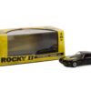 1979 Pontiac Firebird T/A Trans Am Black with Hood Phoenix “Rocky II (1979) Movie” 1/43 Diecast Model Car by Greenlight