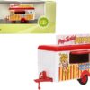 Mobile Food Trailer “Popcorn” 1/87 (HO) Scale Diecast Model by Oxford Diecast