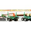 Skill 3 Model Kit Peerless Logging Trailer “Roadrunner” with Structural Beam Load Option 1/25 Scale Model by AMT