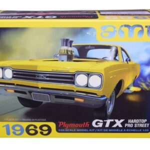 Skill 2 Model Kit 1969 Plymouth GTX Hardtop Pro Street 1/25 Scale Model by AMT