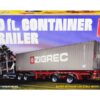 Skill 3 Model Kit 40′ Container Trailer 1/24 Scale Model by AMT