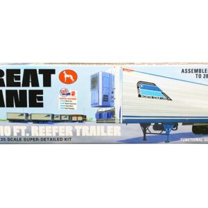 Skill 3 Model Kit Great Dane 40 Ft. Reefer Refrigerated Trailer 1/25 Scale Model by AMT