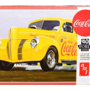 Skill 3 Model Kit 1940 Ford Coupe “Coca-Cola” 1/25 Scale Model by AMT