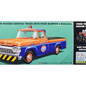 Skill 2 Model Kit 1960 Ford F-100 Pickup Truck with Trailer 3-in-1 Kit 1/25 Scale Model by AMT