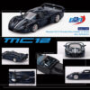 Maserati MC12 Stradale Blue Metallic with White Stripe 1/64 Diecast Model Car by BBR