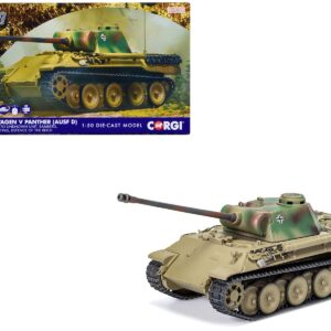 Panzerkampfwagen V Panther (Ausf D) Tank “Training Unit Bamberg North Bavaria Defence of the Reich” (1945) German Army “Military Legends” Series 1/50 Diecast Model by Corgi