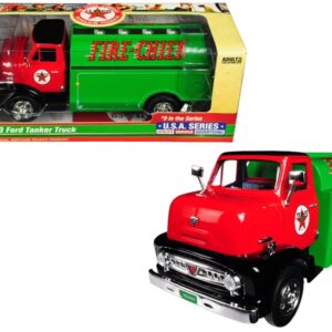 1953 Ford Tanker Truck “Texaco” “Fire-Chief” 9th in the Series “U.S.A. Series Utility – Service – Advertising” 1/30 Diecast Model by Auto World