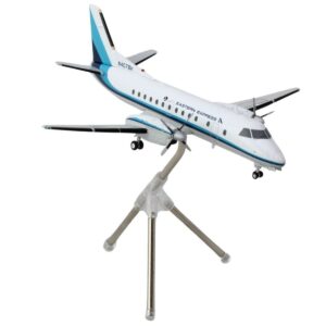 Saab 340A Commercial Aircraft “Eastern Express/Bar Harbor” (N407BH) White with Blue Stripes “Gemini 200” Series 1/200 Diecast Model Airplane by GeminiJets