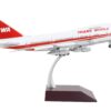 Boeing 747SP Commercial Aircraft with Flaps Down “TWA (Trans World Airlines)” White with Red Stripes and Tail “Gemini 200” Series 1/200 Diecast Model Airplane by GeminiJets