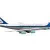 Boeing VC-25 Commercial Aircraft “Air Force One – United States of America” White and Blue 1/400 Diecast Model Airplane by GeminiJets