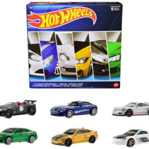 “European Theme” 6 piece Set Diecast Model Cars by Hot Wheels