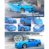 Nissan Skyline GT-R (R33) RHD (Right Hand Drive) Blue “Pandem – Rocket Bunny” 1/64 Diecast Model Car by Inno Models