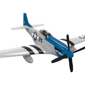 Skill 1 Model Kit D-Day P-51D- Mustang Snap Together Painted Plastic Model Airplane Kit by Airfix Quickbuild