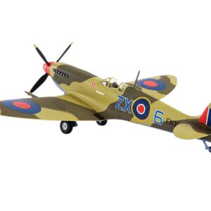 Supermarine Spitfire MK IXC Fighter Aircraft “Royal Air Force Ldr. Stanislav Skalsk Polish Combat Team North Africa” (1943) 1/72 Diecast Model by JC Wings