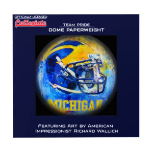 Michigan Wolverines Paperweight Domed