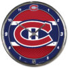 Montreal Canadiens Round Chrome Wall Clock