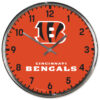 Cincinnati Bengals Round Chrome Wall Clock