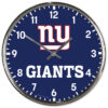 New York Giants Round Chrome Wall Clock