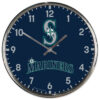 Seattle Mariners Clock Round Wall Style Chrome