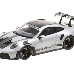 2023 Porsche 911 (992) GT3 RS “Weissach Package” Silver Metallic Limited Edition to 333 pieces Worldwide 1/18 Diecast Model Car by Minichamps